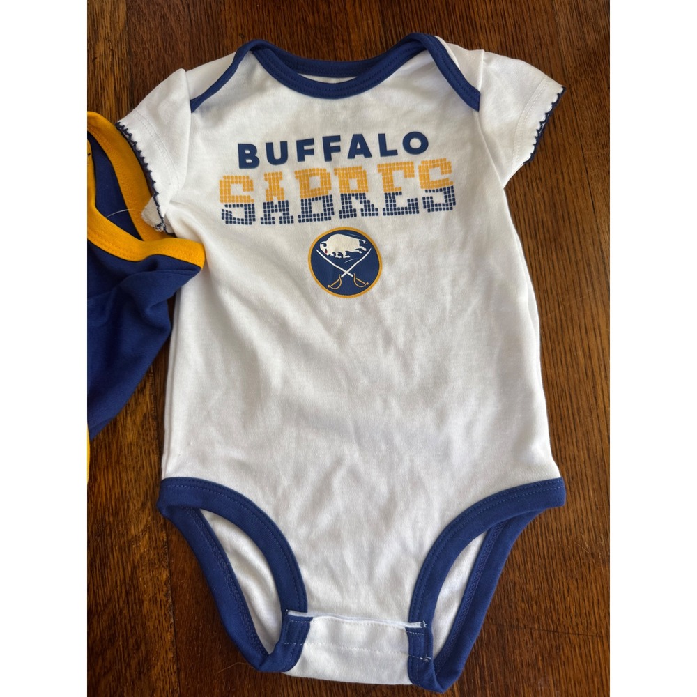 Buffalo Sabres NHL Onsie 3-Pack Set 6-9M NWT‎ - Picture 3 of 6